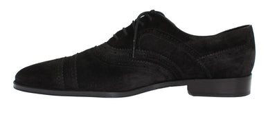 Black Leather Dress Lace Up Formal Shoes