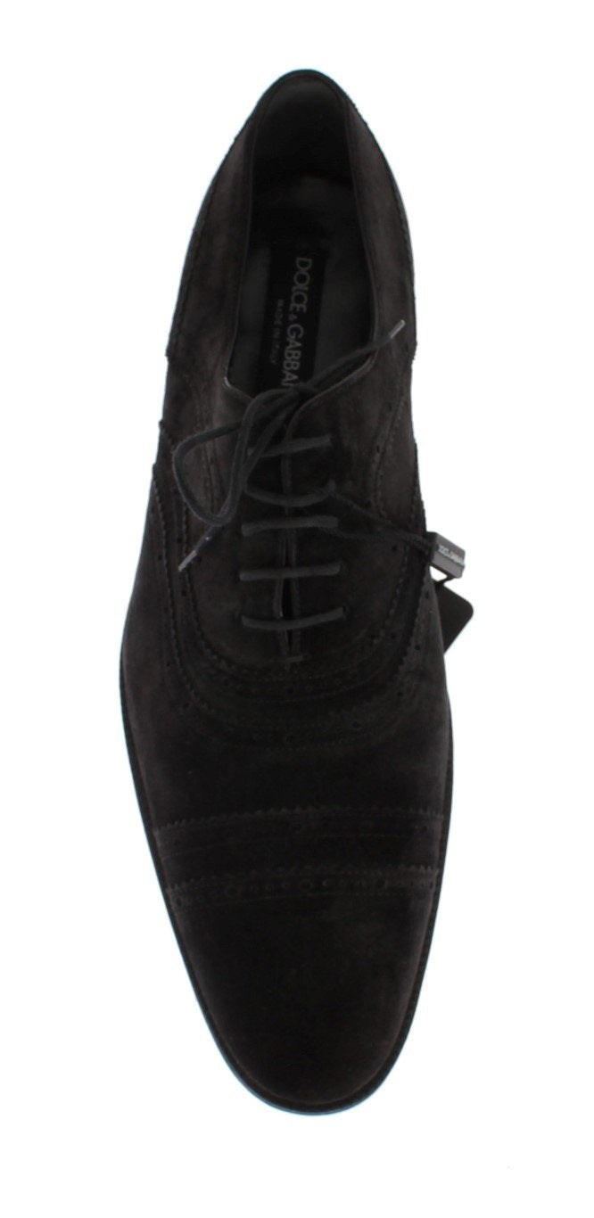 Black Leather Dress Lace Up Formal Shoes