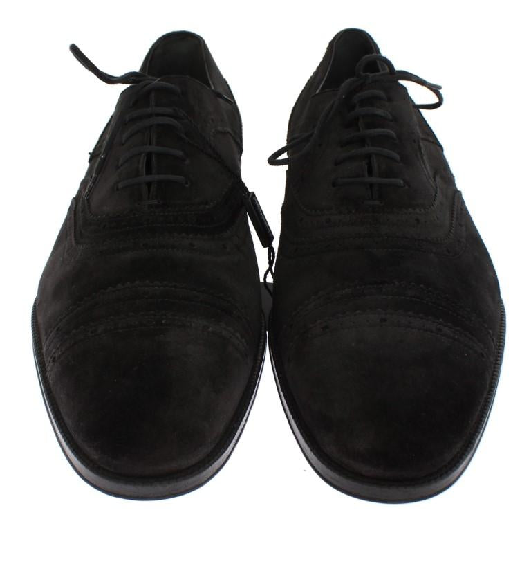 Black Leather Dress Lace Up Formal Shoes