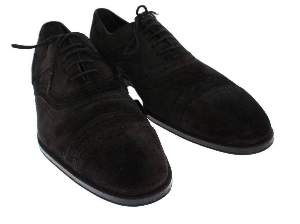 Black Leather Dress Lace Up Formal Shoes