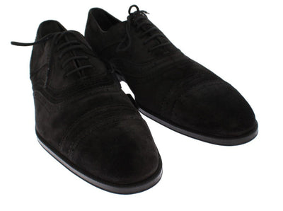 Black Leather Dress Lace Up Formal Shoes