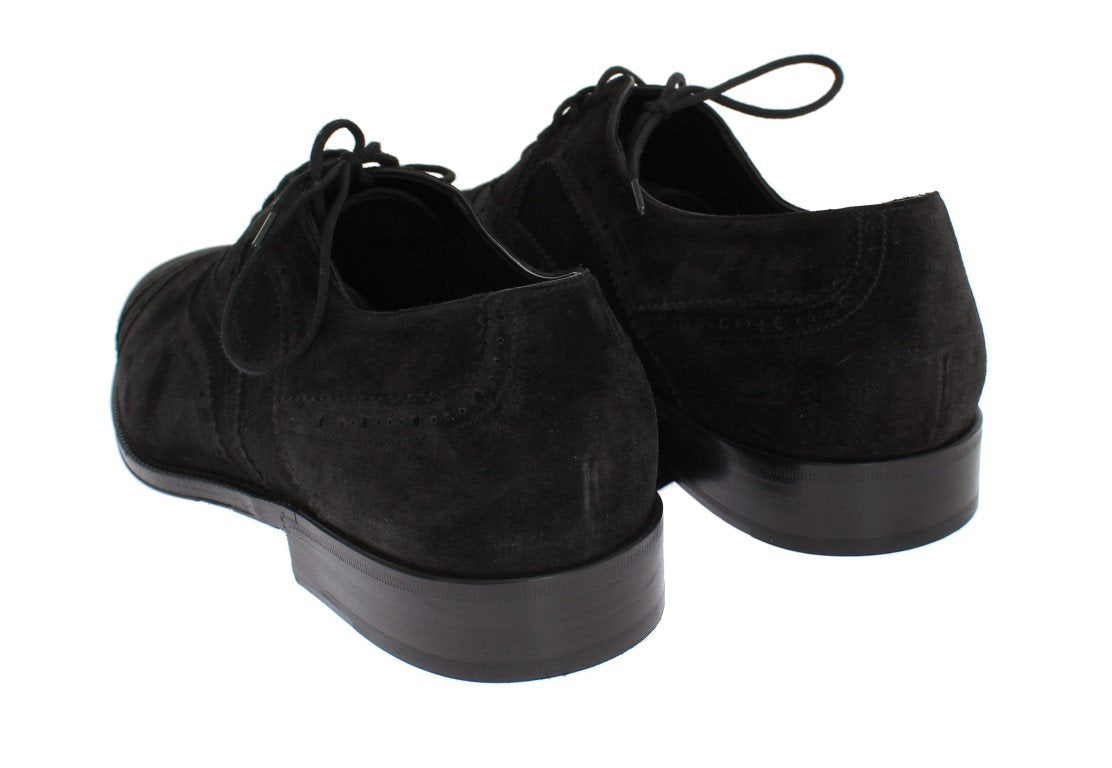 Black Leather Dress Lace Up Formal Shoes