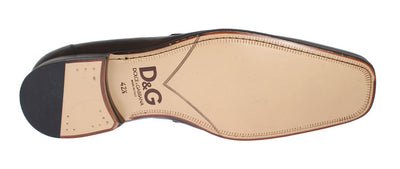 Brown Leather Formal Loafers Shoes