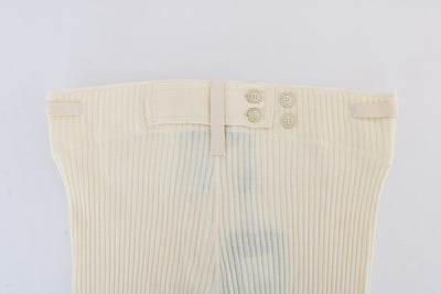 White 100% Cashmere Winter Underwear Pants