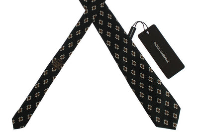 Green Baroque Cotton Silk Skinny Slim Tie