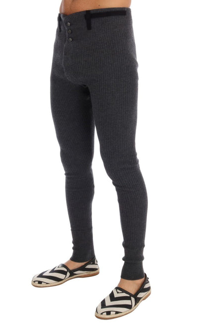 Gray 100% Cashmere Winter Underwear Pants