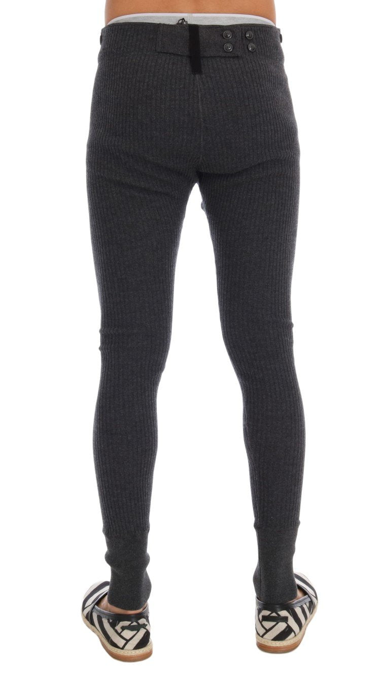 Gray 100% Cashmere Winter Underwear Pants