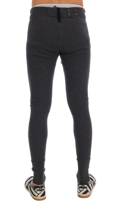 Gray 100% Cashmere Winter Underwear Pants