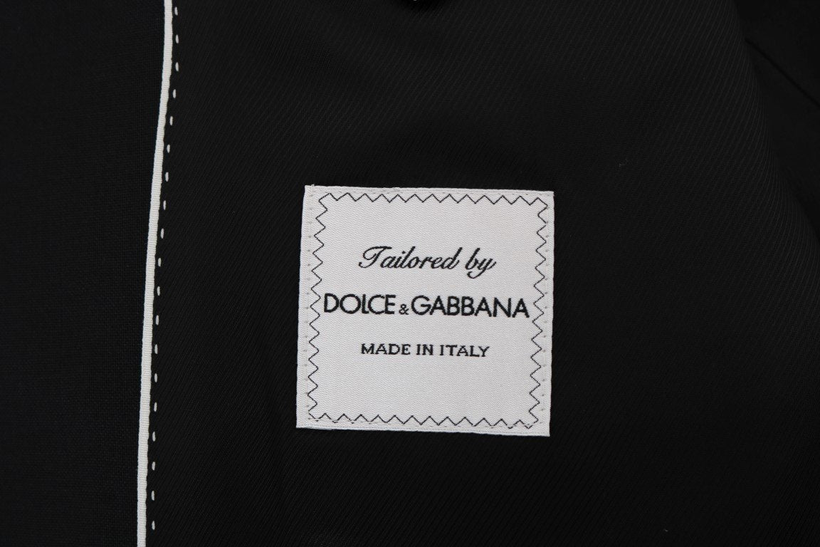 Black Wool Slim Fit 3 Piece Suit