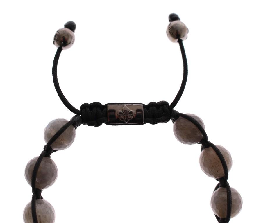 Labrodite CZ Crystal 925 Silver Bracelet