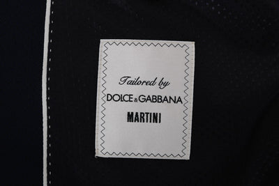 Blue Wool Martini Two Button Blazer Jacket