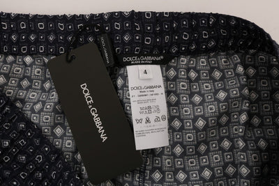 Gray Dragon Print SILK Pajama Pants
