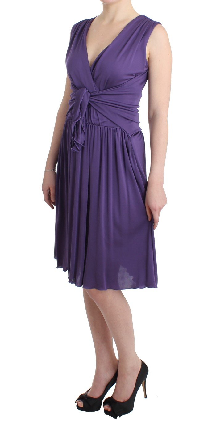 Purple sheath dress