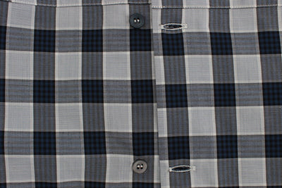 Blue Checkered Slim Fit GOLD Mens Shirt