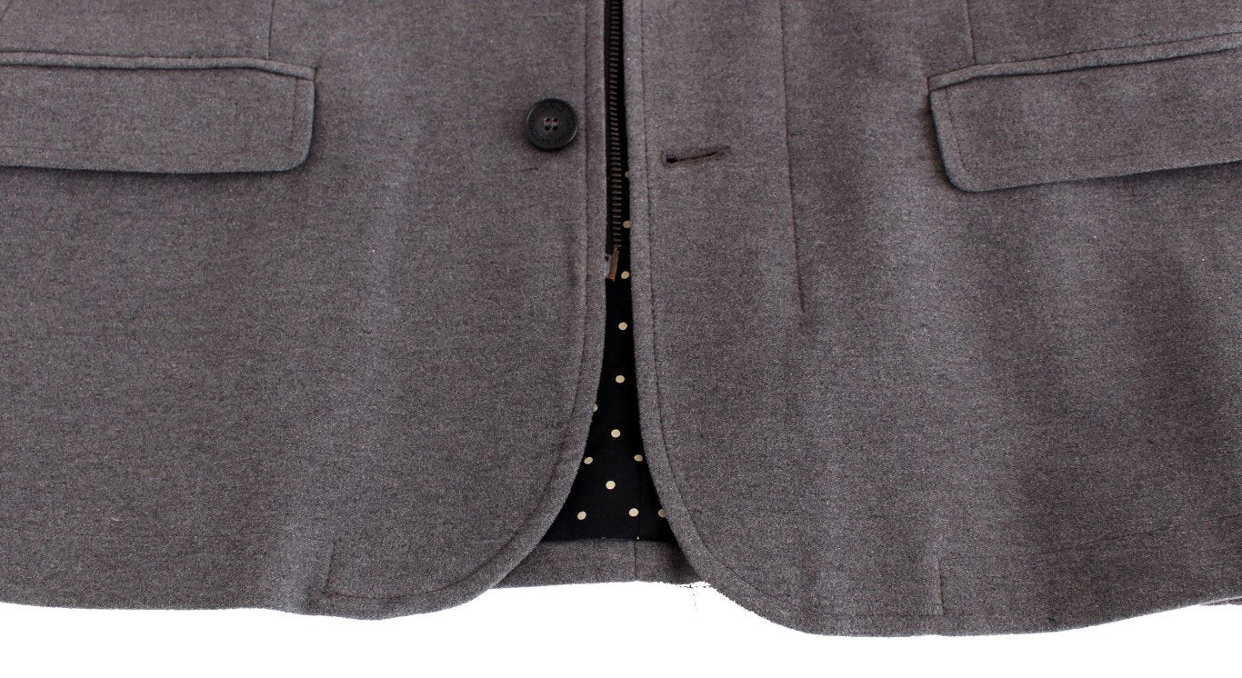 Gray jacket cotton blazer