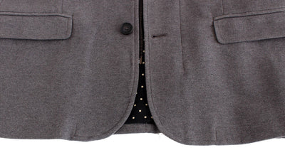 Gray jacket cotton blazer