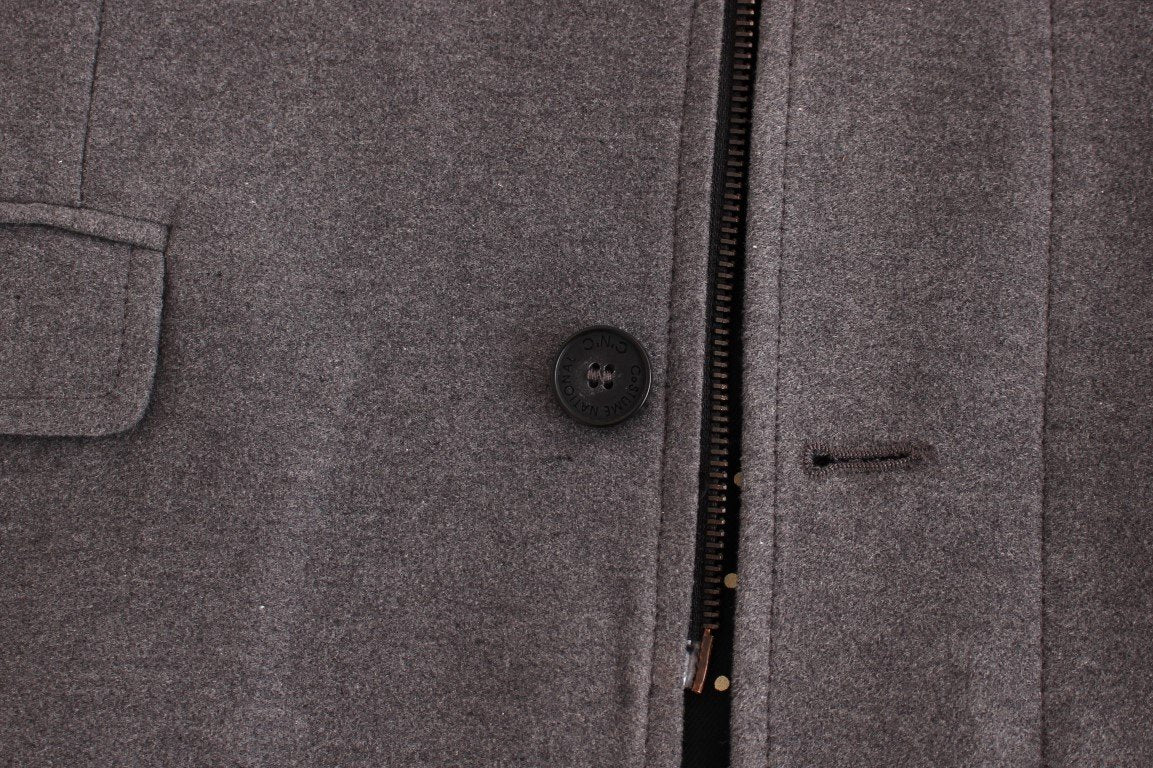 Gray jacket cotton blazer
