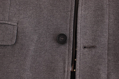 Gray jacket cotton blazer