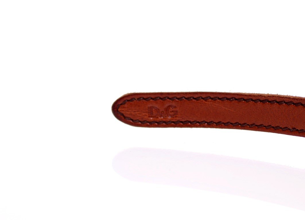 Multicolor Leather Logo Belt