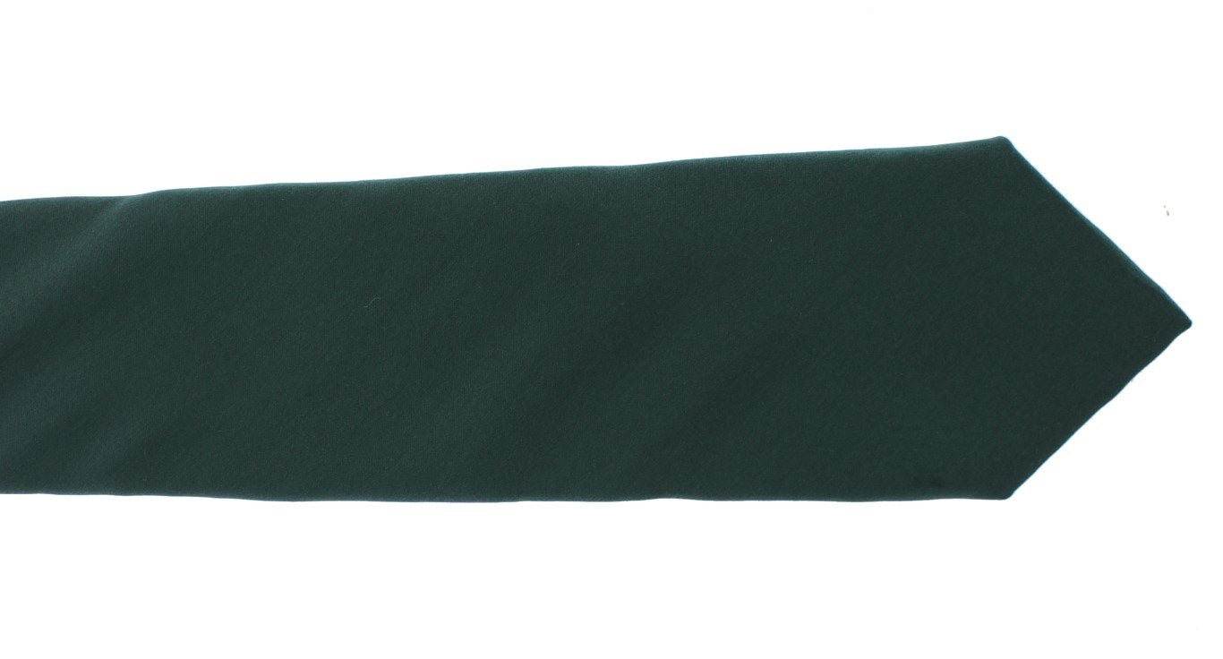 Green Silk Classic Slim Neck Tie