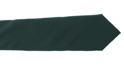 Green Silk Classic Slim Neck Tie