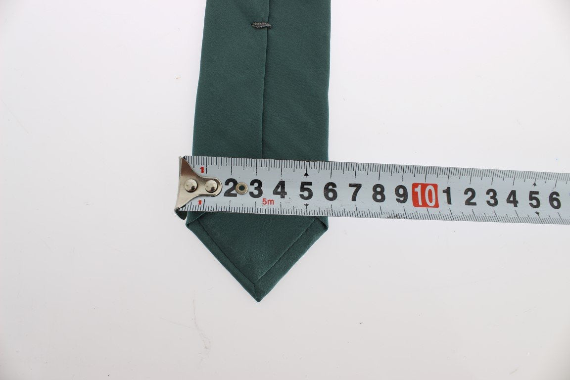 Green Silk Classic Slim Neck Tie