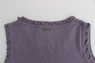 Purple cotton jersey dress
