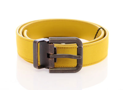 Yellow Fabric Logo Belt