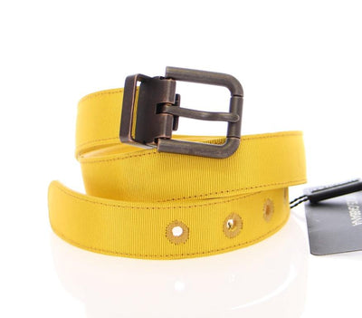 Yellow Fabric Logo Belt