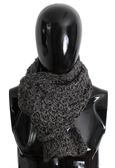 Men's Gray Wool Cashmere  Scarf