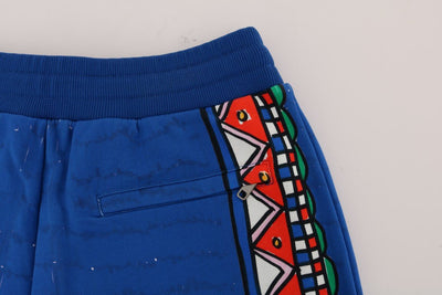 Blue Cotton Above Knees Casual Shorts