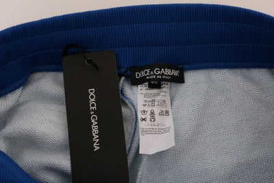Blue Cotton Above Knees Casual Shorts