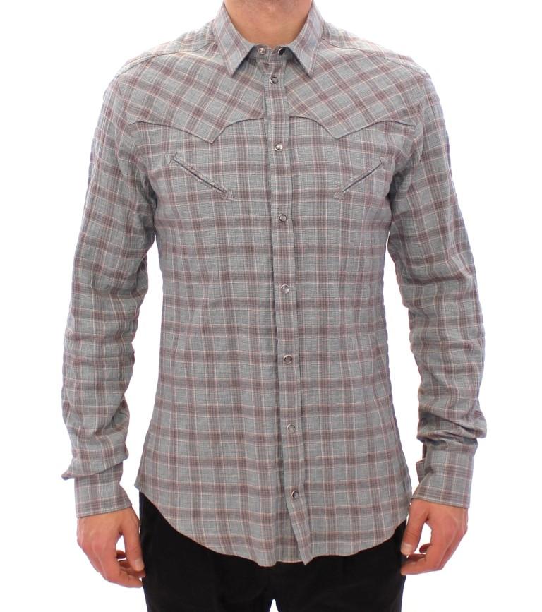 Blue Checkered SICILIA Regular Casual Shirt