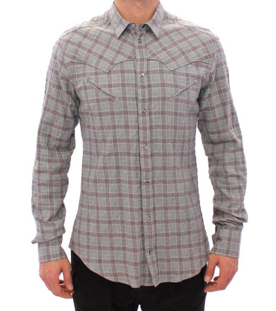 Blue Checkered SICILIA Regular Casual Shirt
