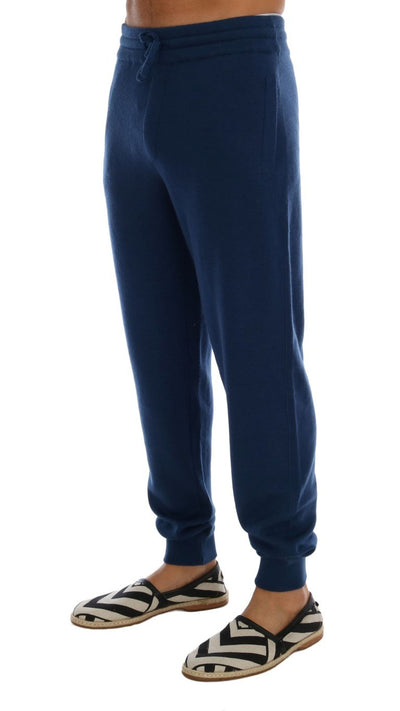Blue Cashmere Gym Sport Pants