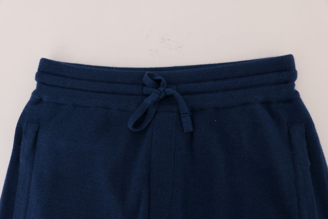Blue Cashmere Gym Sport Pants