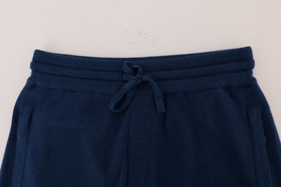 Blue Cashmere Gym Sport Pants