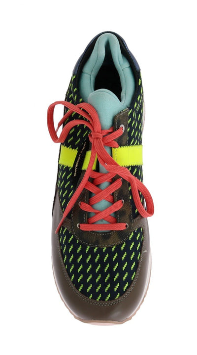 Multicolor Leather Sport Sneakers