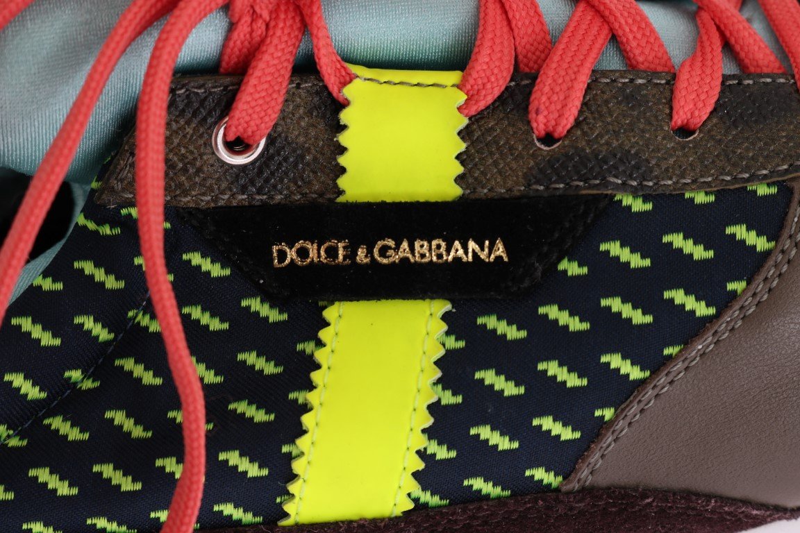 Multicolor Leather Sport Sneakers