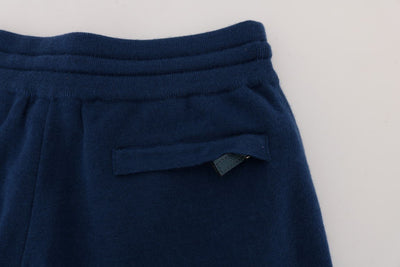 Blue Cashmere Gym Sport Pants