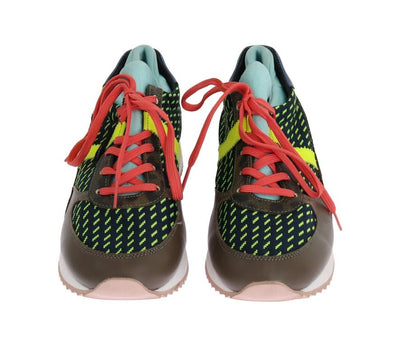 Multicolor Leather Sport Sneakers