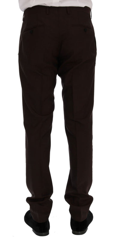 Bordeaux Wool Crystal Bee Floral Suit