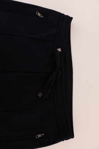 Blue Nylon Gym Sport Pants
