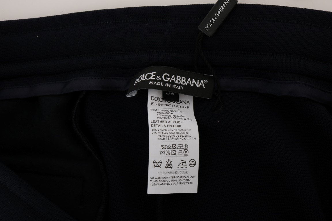 Blue Nylon Gym Sport Pants