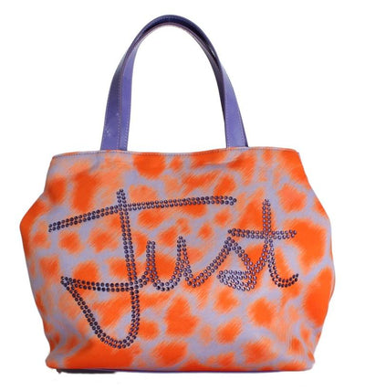 Orange Purple Strass Hand Shopping Tote Bag