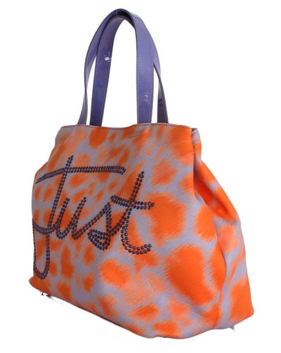 Orange Purple Strass Hand Shopping Tote Bag