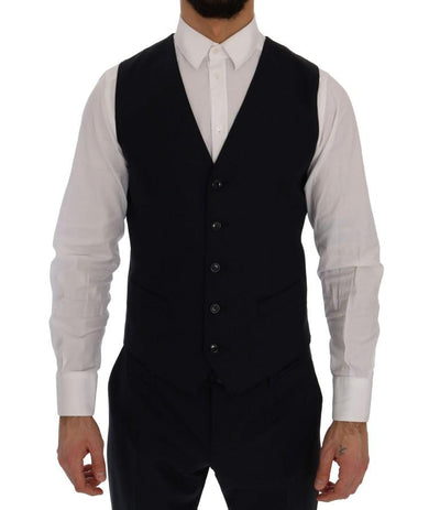 Blue Wool Stretch MARTINI 3 Piece Suit