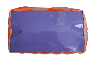 Orange Purple Strass Hand Shopping Tote Bag