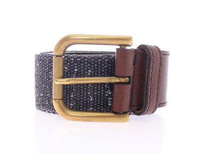 Purple Leather Logo Belt