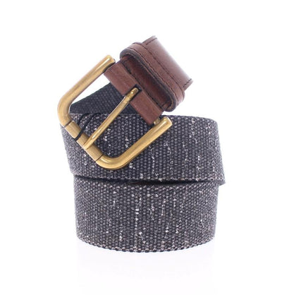 Purple Leather Logo Belt
